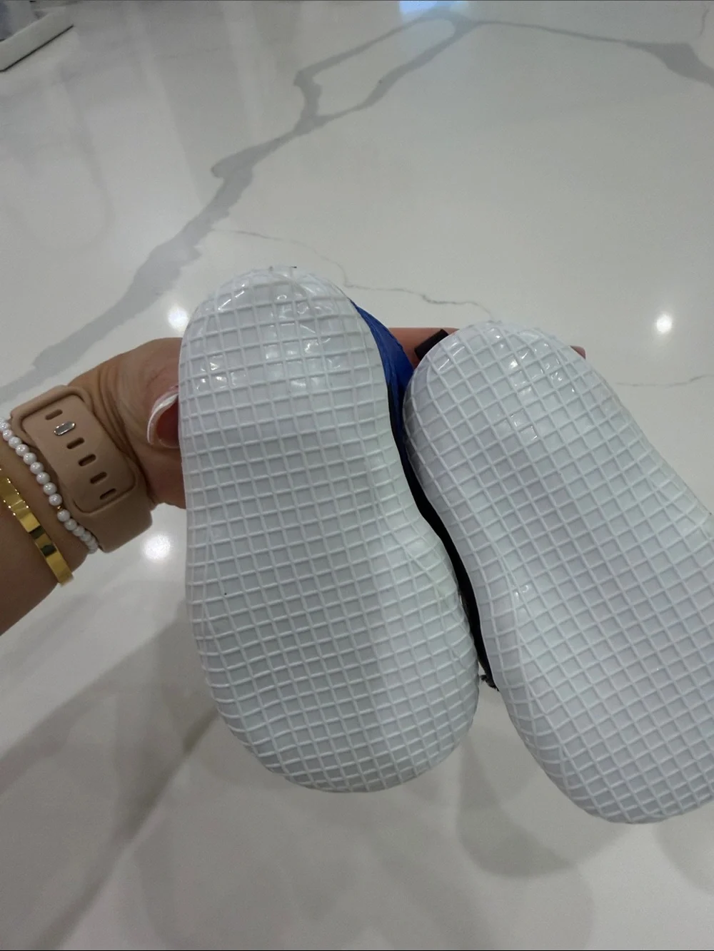 Nike Toddler Blue and Black Slip-On Sneakers